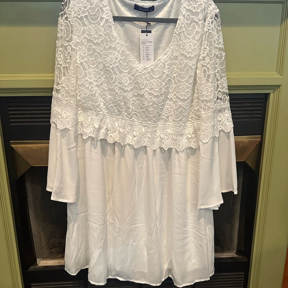 Little white dress.